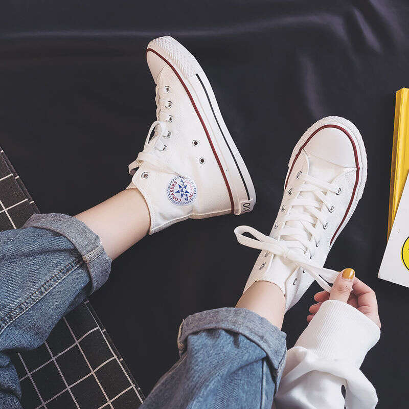 High-top Canvas Shoes for Women 2023 Spring and Autumn New Style Student Korean Version Ulzzang Trend Harajuku Versatile Ins Sneakers