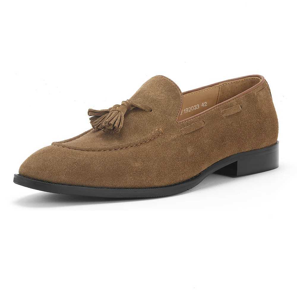 2024 Stylish Genuine Leather Men Soft Moccasin Driving Loafers Suede Leather Boat Shoes Men Top Grade Casual Loafer Shoes Y250730