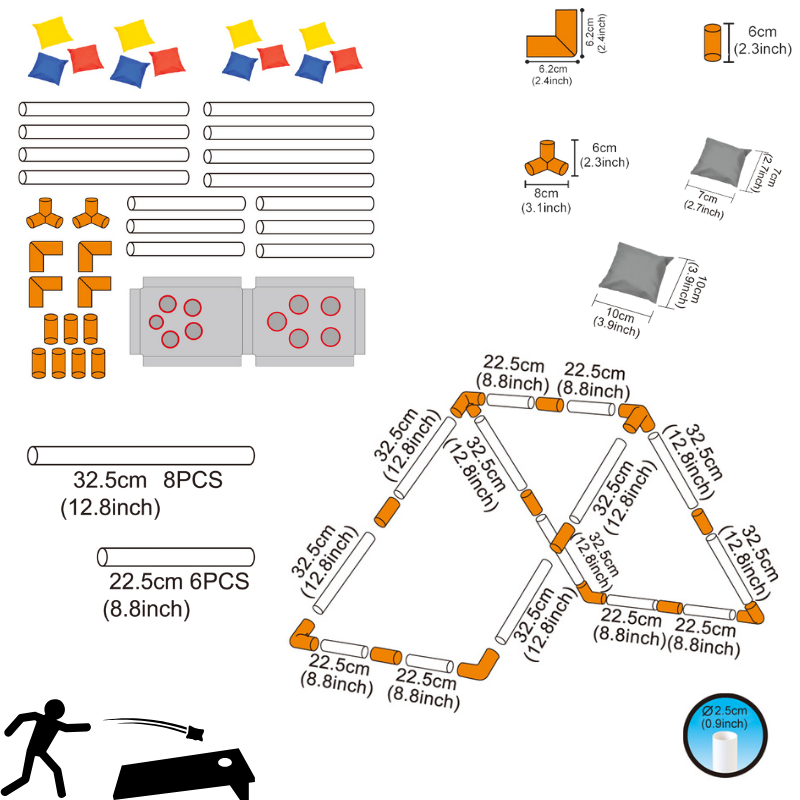 Outdoor Safety Games Set: Engaging Kid's Play with Soft Ball Toss & Catch