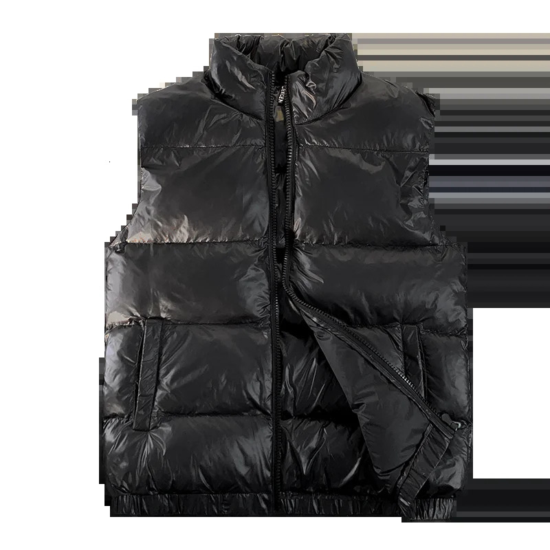 Arrived Loose Winter Clothing Vest Warm Sleeveless Jacket Casual Windproof Mens Zipper Down 250730