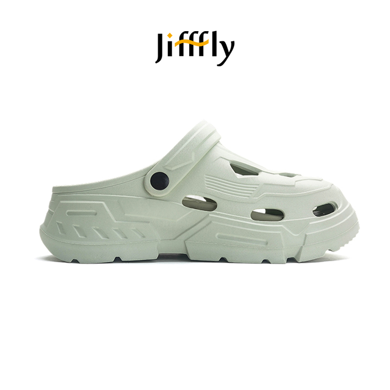 Jifffly Men's Summer Outdoor Slippers - Non-Slip Durable Canvas Flip Flops for Beach