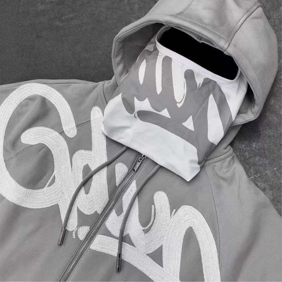 2025 New Zipper Cardigan Sweatshirt Men GDUP Printed Loose Street Sports Hooded Jacket