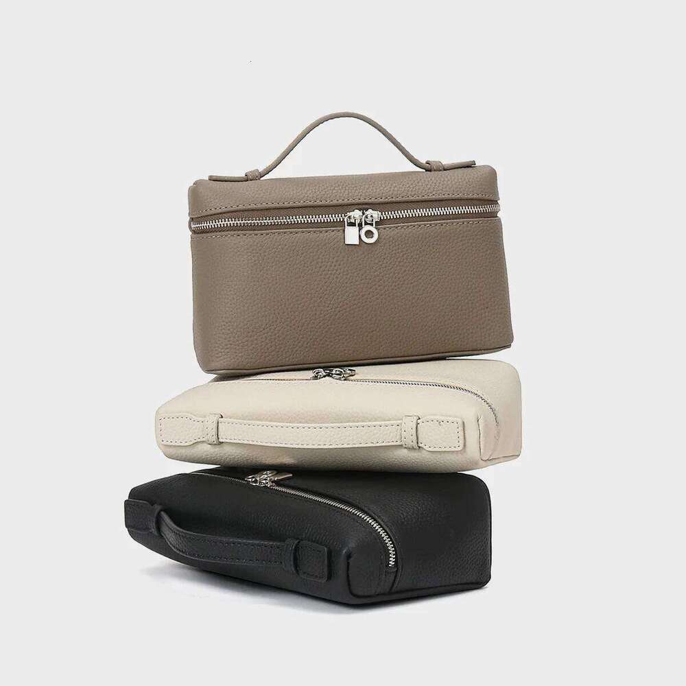 New Lunchbox-Style Box - Full-Grain Cowhide Mini Shoulder Purse, Women's Retro Hand Carry Crossbody Bag