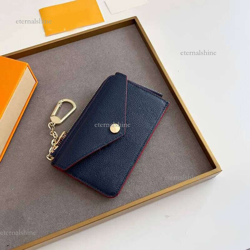 Designer lvly wallets black mens card holders Recto Verso Fashion purses high-quality embossed flower letter womens credit ladies short money clutch bag 75a