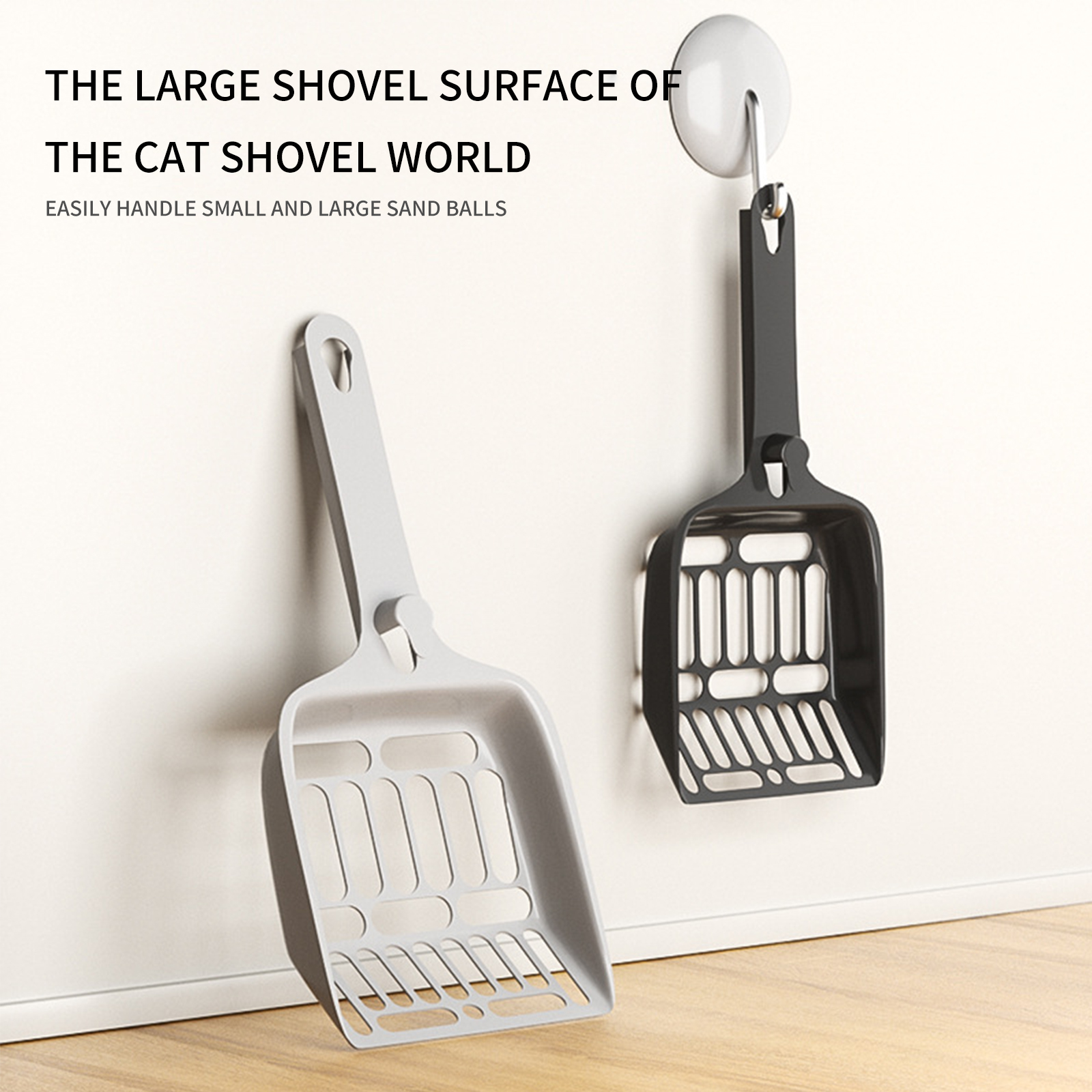 Cat litter shovel cat poop remover, super large shovel fine hole cat pet cleaning source manufacturer processing and labeling