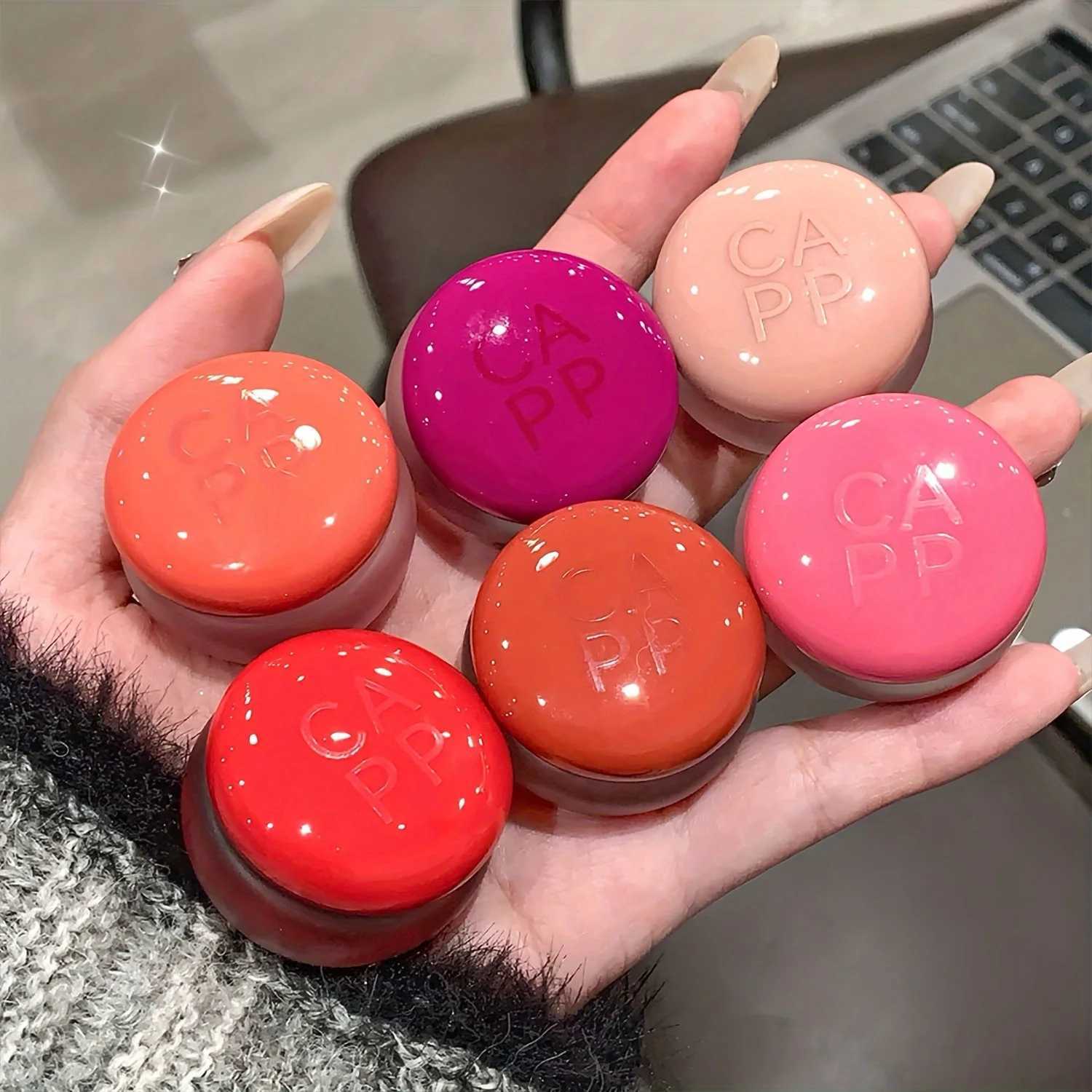 Small Jar Lip Mud Moisturizing Dual-Use Lip Cheek Stain Paste Soft Mist Not Easy To Fade Lip Glaze Matte Velvet Lipstick G250728