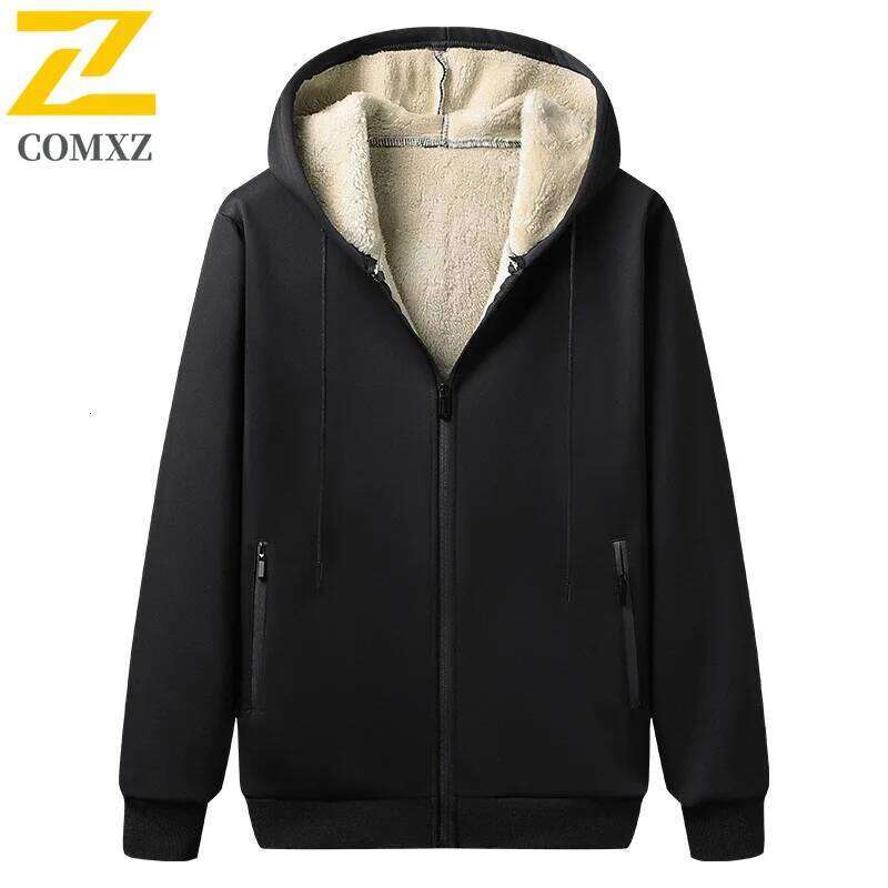 Men's Sportswear New Winter Autumn fleece Tracksuit 2 Piece Sets Sports Suit Jacket+Pant Sweatsuit Male Fashion warm Clothing