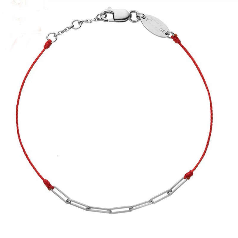 French Paris Classic Chain Red String Zodiac Year Light High-end Feel Lucky Woven Bracelet for Women