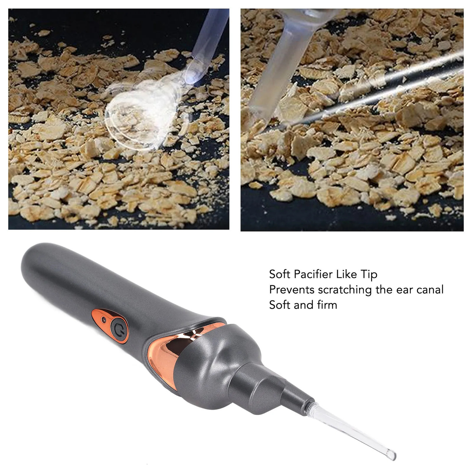 Customizable Portable LED Ear Cleaner Spoon Charging Children Adult Luminous Electric Artifact Ear-Picking Earwax Cleaning Tools 250726