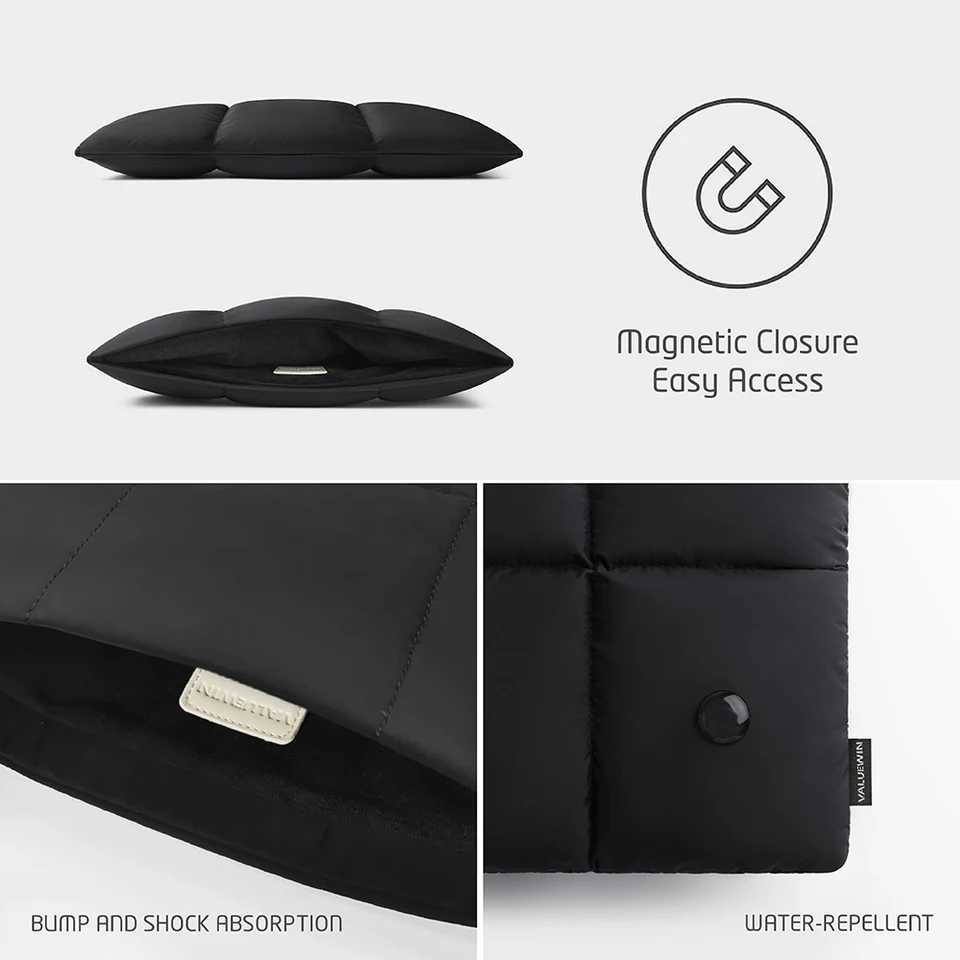 13 14 15 Inch Puffy Laptop Bag Waterproof Shockproof Lightweight Fluffy Notebook Sleeve Case for Book Air Xiaomi HP y250730