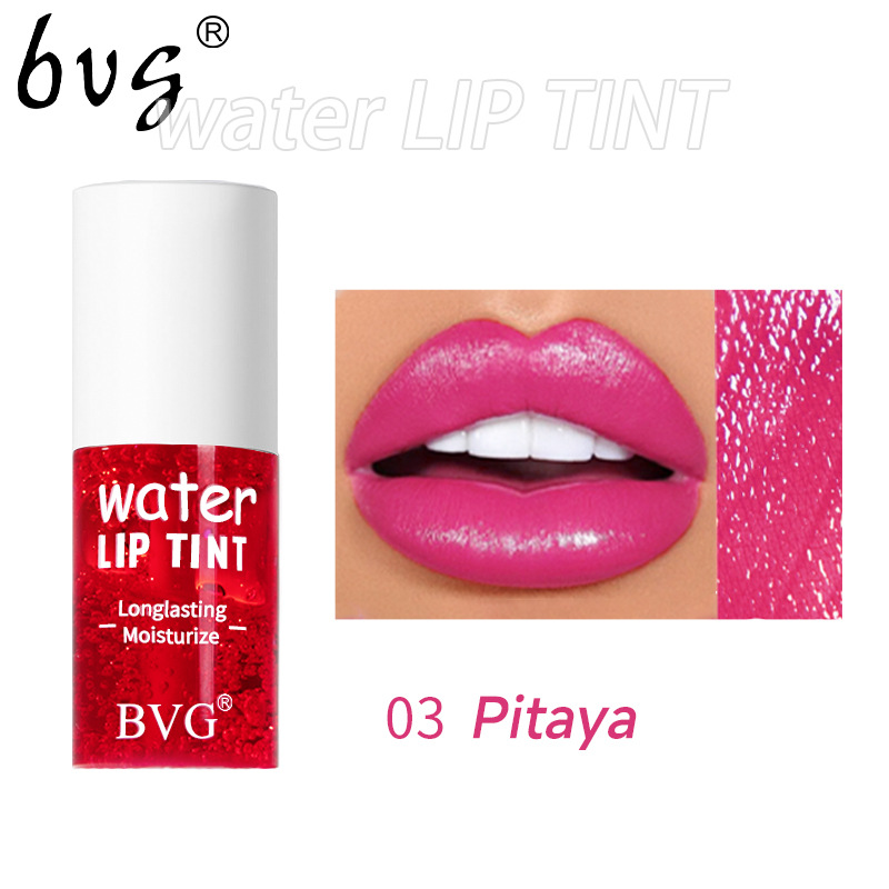 Watertint Dye Lip Stain Cherry Juice Lip Gloss Tint Non-stick Liquid Lipstick Waterproof Lips Cheek Dual Use Rouge Water Makeup Mirror Pearl Lip Gloss
