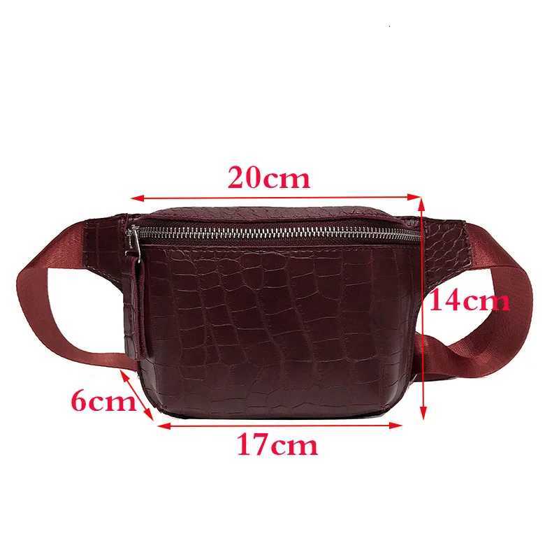 Womens Waist Bag Leather Fanny Pack Zipper Crocodile Skin Chest Pack Large Capacity Banana Bags Fashion Female Belt Bag Wallet R250729