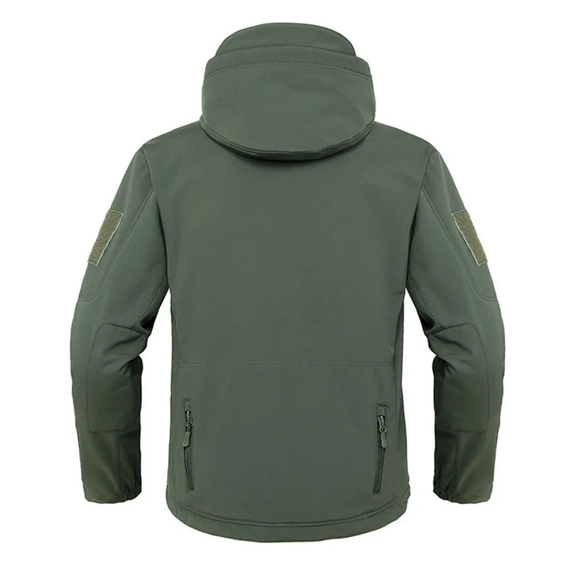 Military Shark Skin Soft Shell Jackets Men Tactical Windproof Waterproof Jacket Army Combat Mens Hooded Bomber Coats 250730