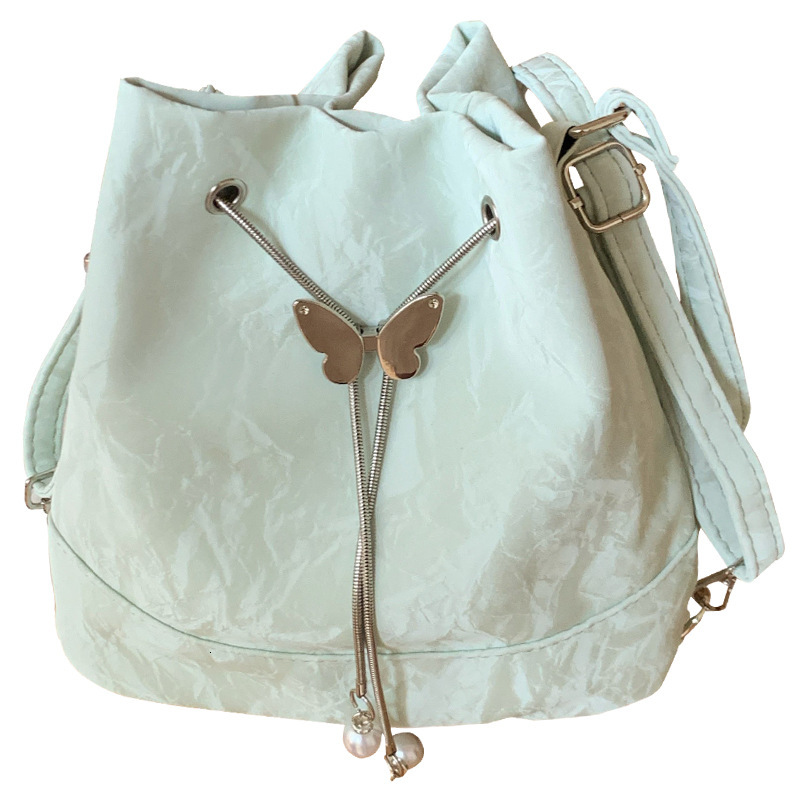 Designer Bag Mint Manbo Green Backpack For Women 2025 New Trend Korean Luxury Bag Bucket Bag Versatile Ins Style Shoulder Underarm Bag Tote Bag