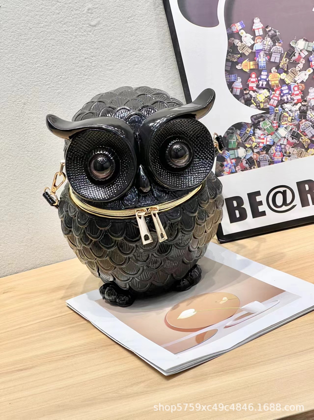 2025 New Product Men and Women Personality Cute Funny Owl Shoulder Crossbody Bag Halloween ddmymoon