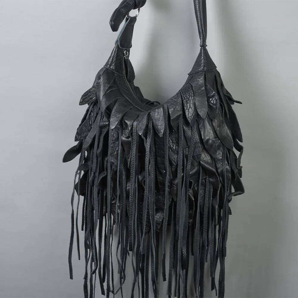 Long Tassel Design Women Crossbody Bags Soft PU Leather Female Shoulder Weave Messenger Sling Bag big Bolsa Femininaluxury bag tote bag