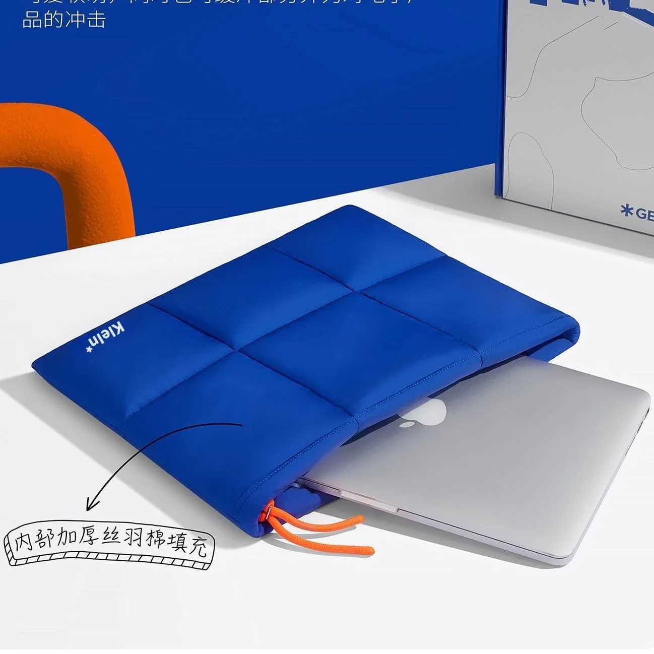 13.16 Inch Klein Blue Space Cott Laptop Bag with Crossbody Strap Soft Spacious Shockproof for Book iPad DELL HP Laptop Bags y250730