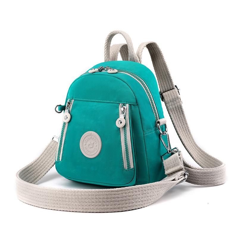 New Crossbody Bag Women's Contrast Color Multifunctional Backpack Nylon Mobile Phone Key Coin Purse ddmymoon