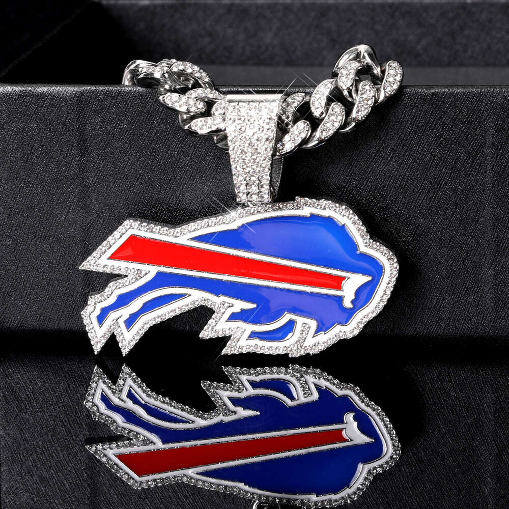 New Fashion Personality Oil Drip Rugby Team Necklace Accessory Men's Versatile Hip-Hop Cuban Chain
