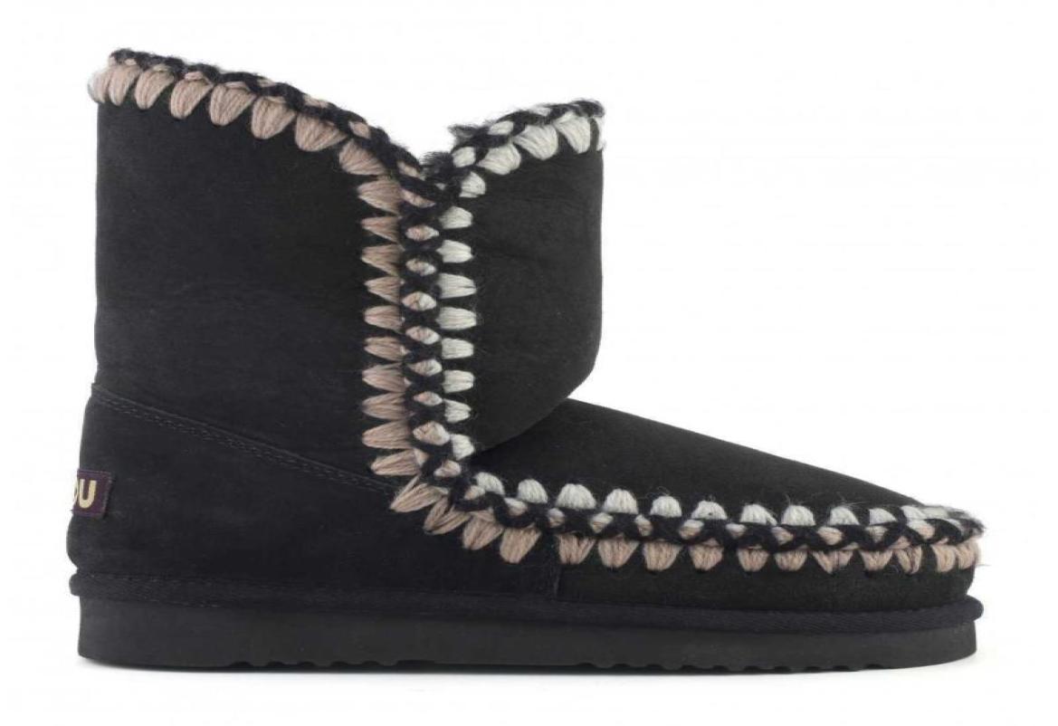 Boots eskimo 24 3D overstitch women snow sheepskin handmade weave wool flat ladies ankle boot 2210139625594