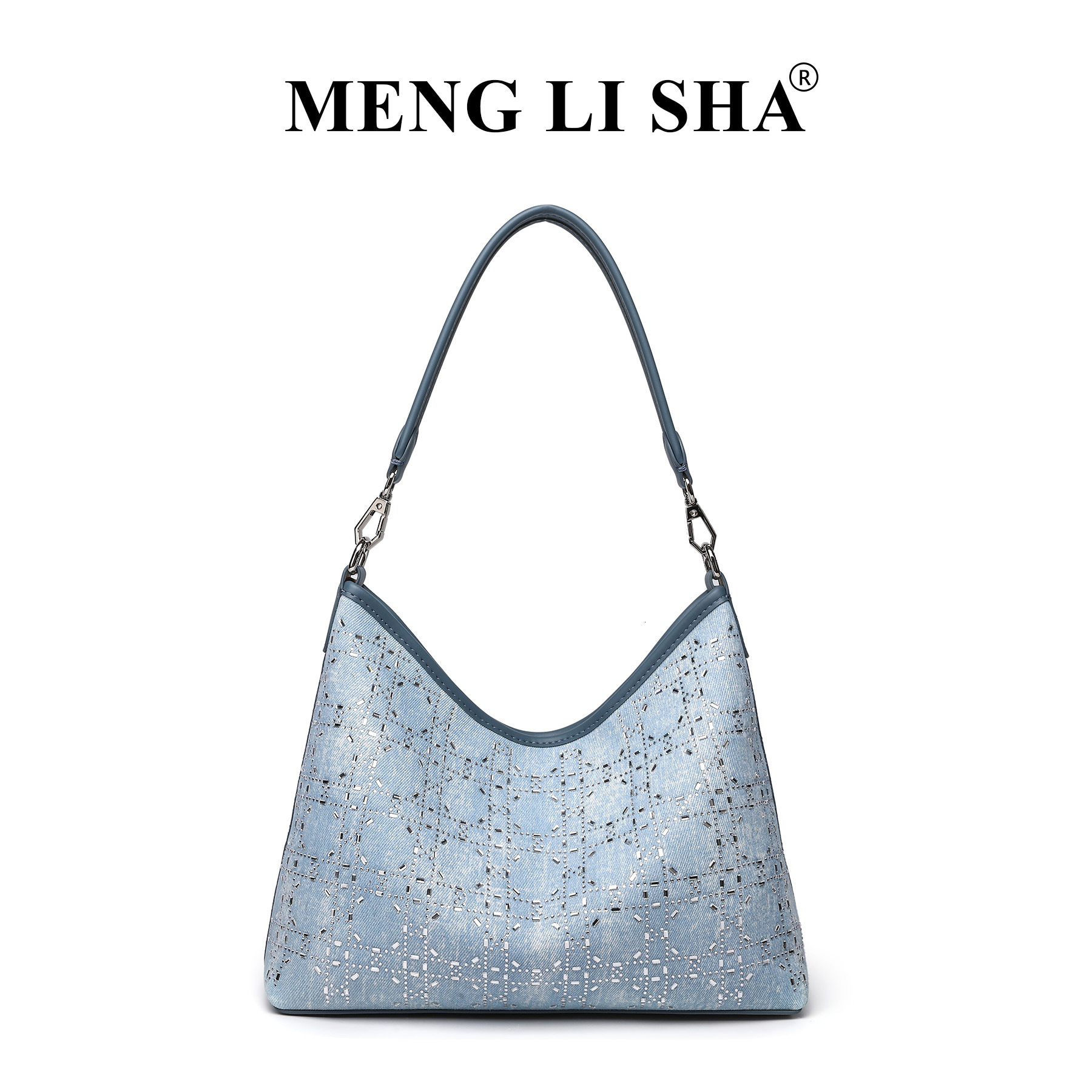 French Niche New Style High-End Rhinestone Women's Single Shoulder Underarm Tote Commuter Large Capacity Handheld Crossbody Bag ddmymoon