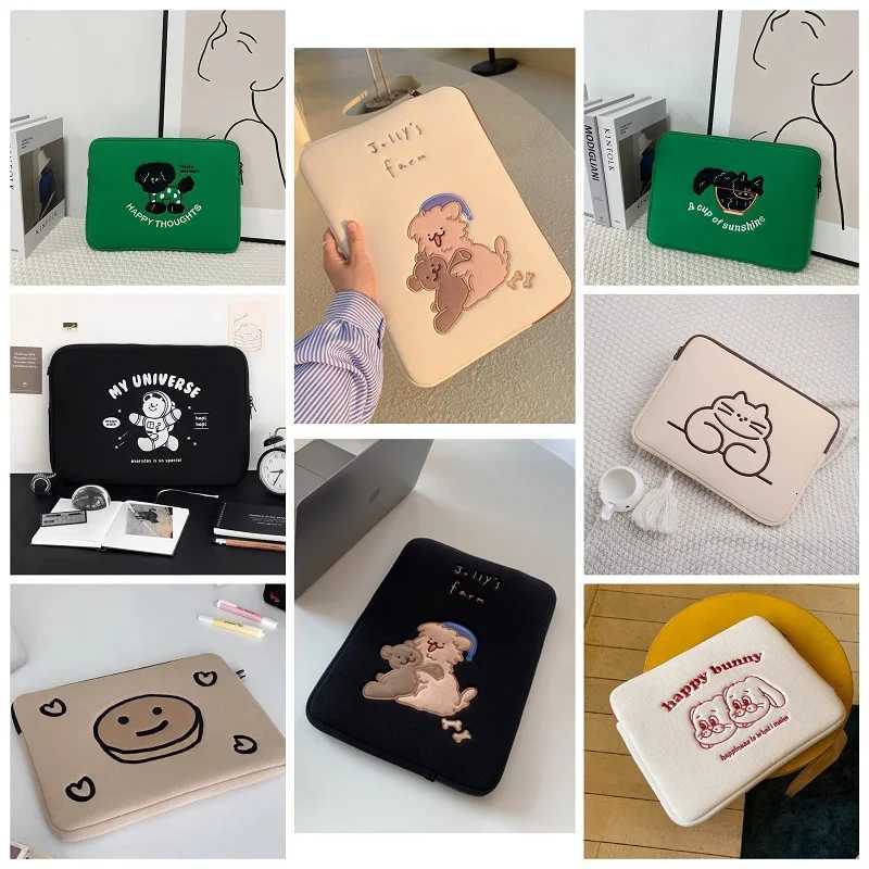 11/13.3 /13.6/14/15/15.6 Inch Cute Laptop Sleeve Bags Computer Bags for MacBook Pro 16 iPad 11 Inch Asus LG SAMSUNG Pouch Bag y250730