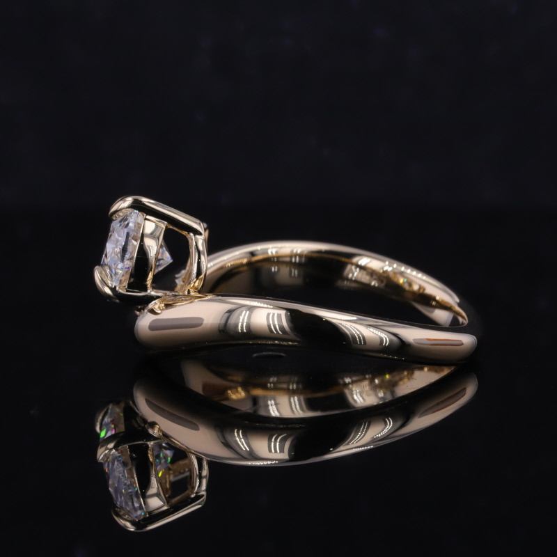 Custom Lab Diamond Jewelry Fine Rings 18k Gold Igi Certified 1CT Oval Lab Created Grown Diamond Wedding Engagement Lab Diamond Ring