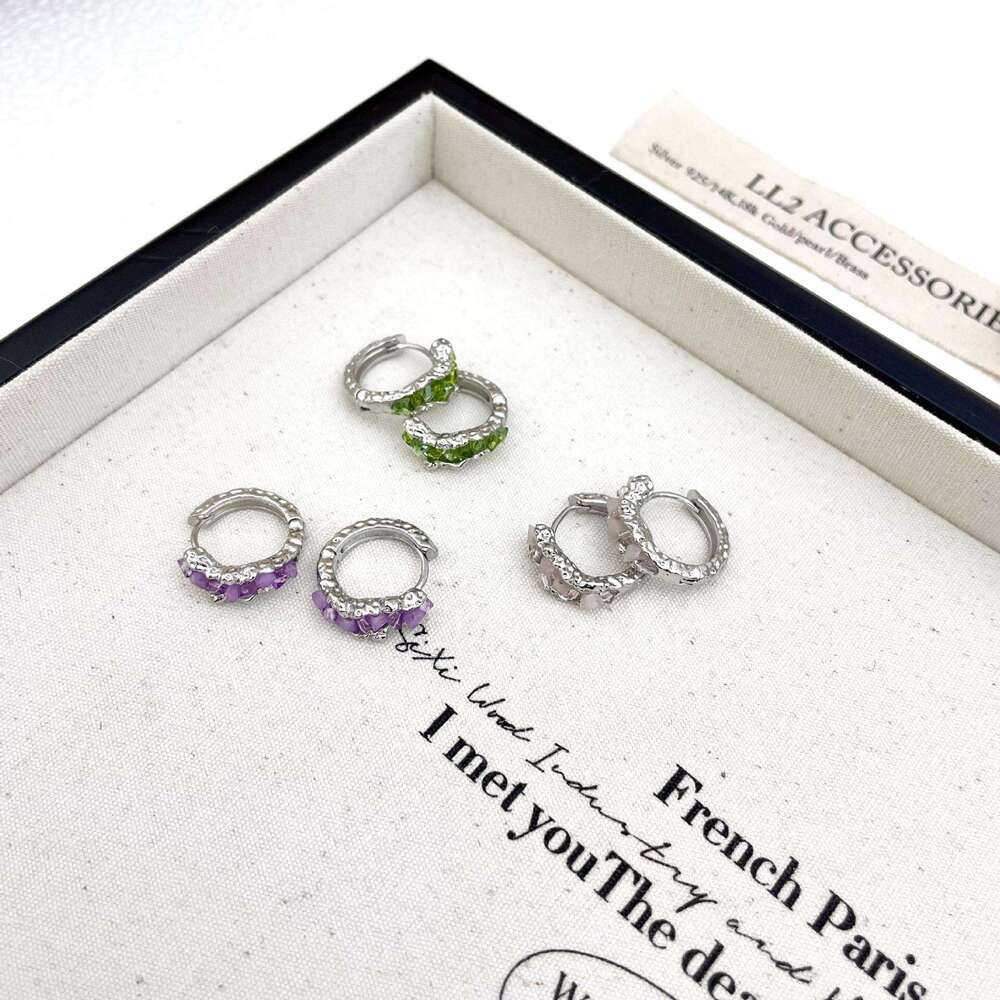 Mint Style Irregular Wave Pattern Women's 2024 New Trendy Fashion Earrings Elegant High-end Feel 808