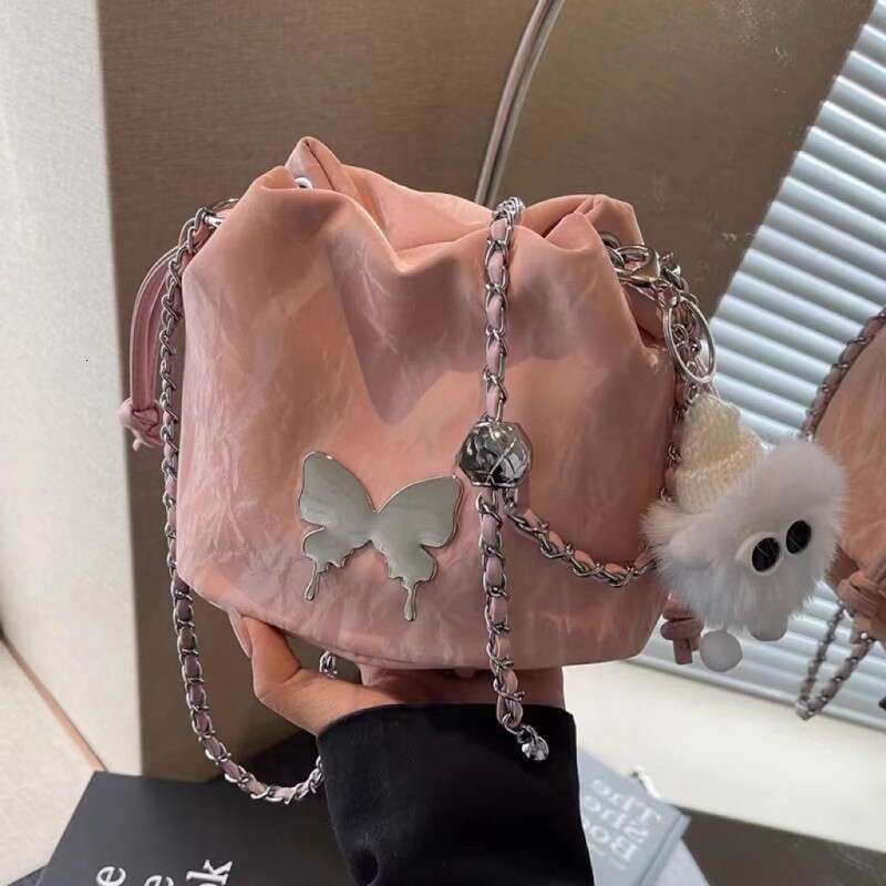 Summer Small for Women 2024 New Design Sense Niche Designer Chain Crossbody Fashion Bucket Bag