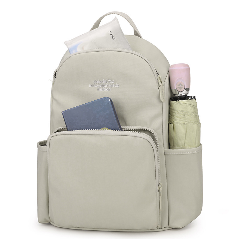 Colorful Fox Oxford Cloth for Women Commuting Laptop Large Capacity Travel Backpack College Student Bag ddmymoon