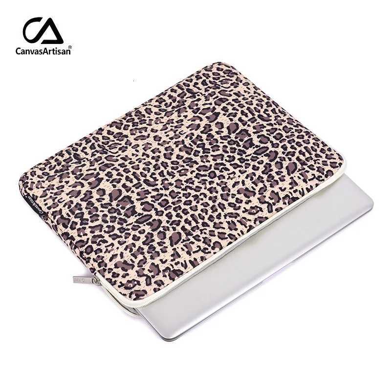 1112131415.6 Inch Laptop Bag Brand Lady Man Leopard Sle Case For MacBook Air Pro M1 Notebook Computer PC DropShip H31 y250730