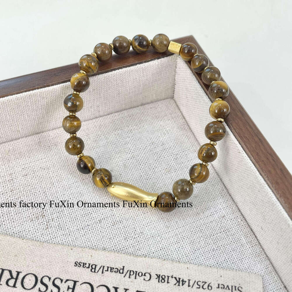 New Chinese Brightening Versatile High-End Style Carp Fish Unisex Lucky Bead Small Goldfish Bracelet 4d5