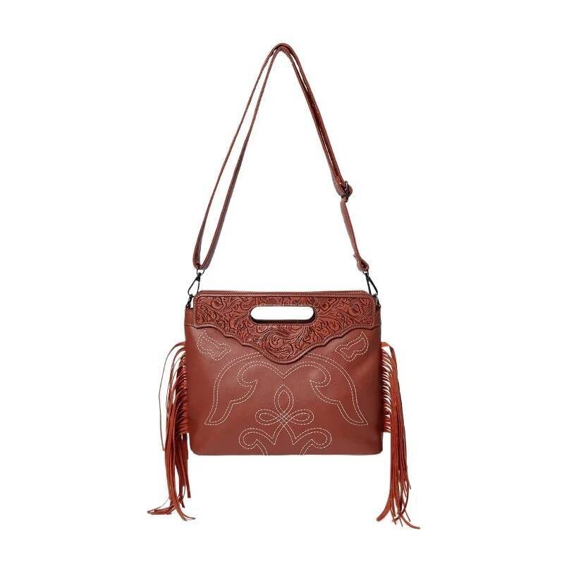 Bohemian Handbags For Women 2025 New Indie Design Fashion Emed Tassel Shoulder Bag Trend Casual Exquisite Luxe Female Bags