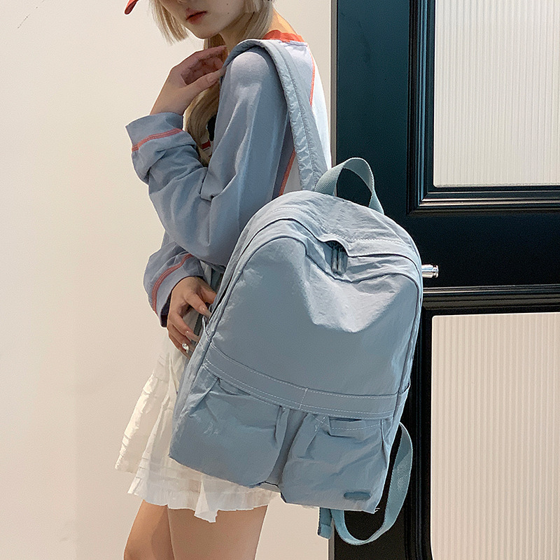 Colorful Fox Japanese and Korean Simple Versatile Women's Backpack Travel Student Soft Large Capacity Commuting ddmymoon
