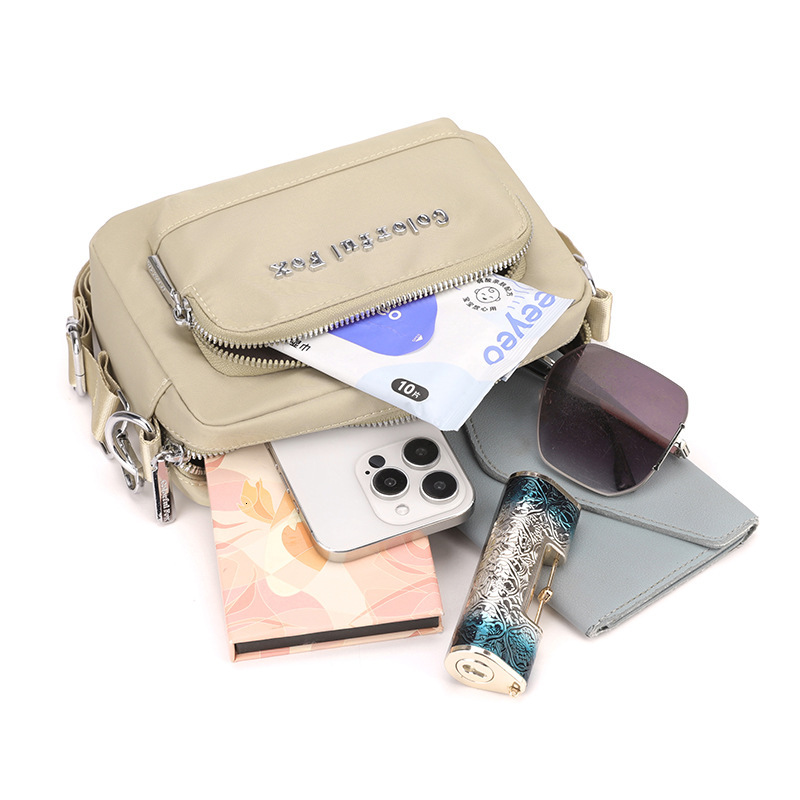 Colorful Fox Summer New Women's Shoulder Fashion Simple Multi-layer Casual Versatile Phone Crossbody Bag ddmymoon