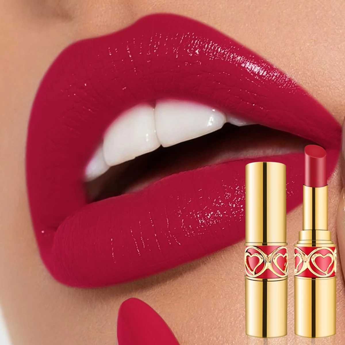 Soft and silky lipstick waterproof and makeup resistant doesnt fade easily non-stick cup whitening matte lipstick lip gloss G250729