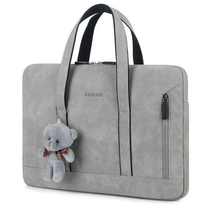 Shockproof Brand PU Laptop Bag 131415.616 Inch Lady Wen Handbag Case For Book Air Pro Notebook Computer PC y250730