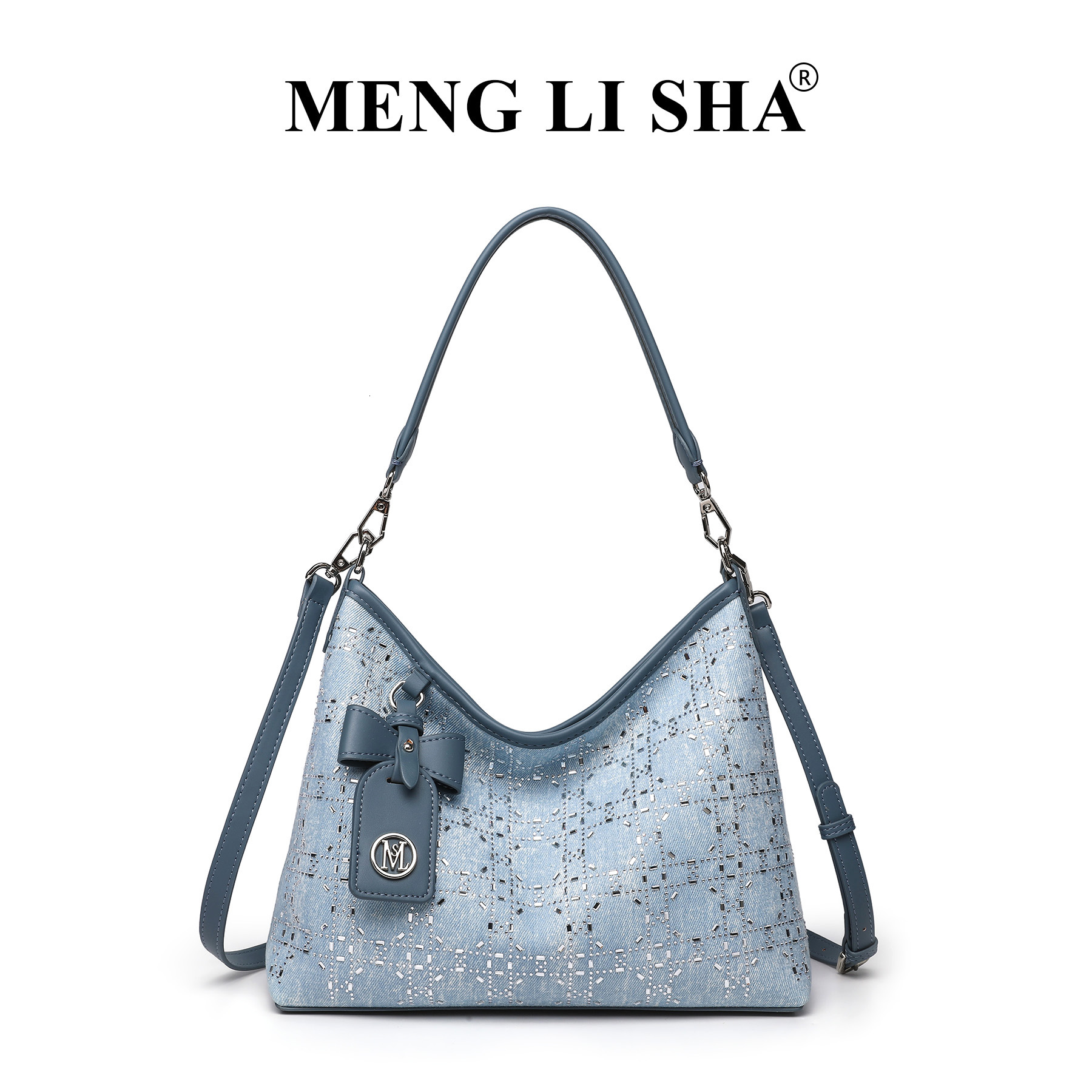 French Niche New Style High-End Rhinestone Women's Single Shoulder Underarm Tote Commuter Large Capacity Handheld Crossbody Bag ddmymoon
