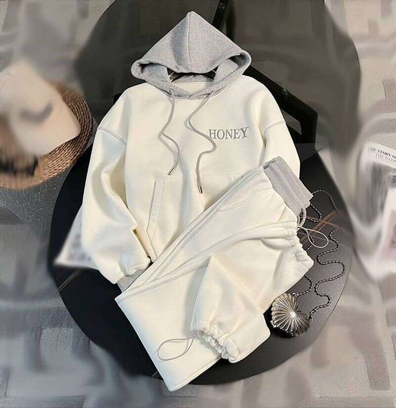 Women's Clothing Autumn Fashion Sports Leisure For Women 2023 New Style Loose Slim Hooded Sweater Trousers Two Piece Suit