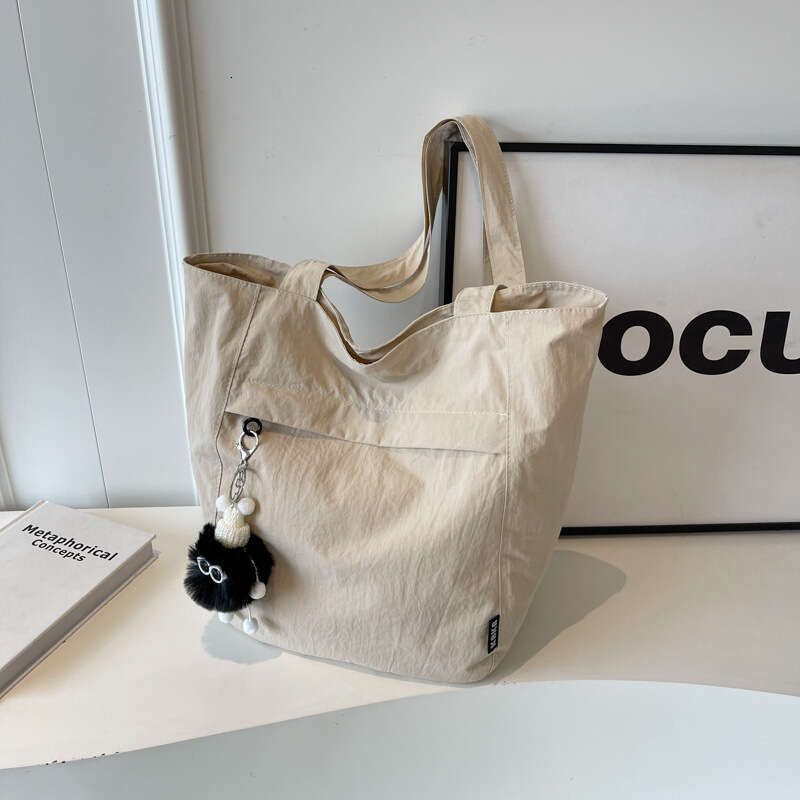 Waterproof Nylon Casual Shoulder for Women New Design Sense Niche Large Capacity Commuter Canvas Tote Bag