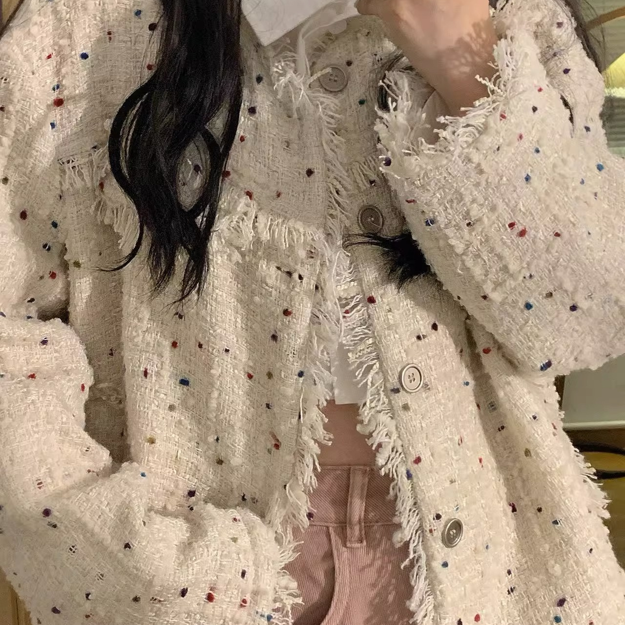 Free shipping designer coat for women Fashionable casual suit jacket loose and slimming commuting suit