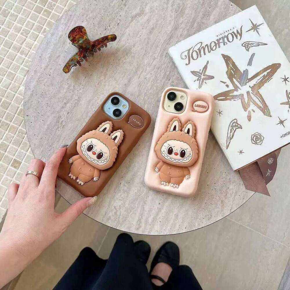 Cute Monster Doll Phone Cover 11 12 13 14 15 Shockproof Case for IPhone 16 Pro Max