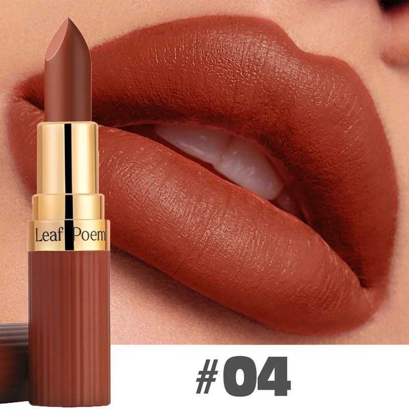 6 Color Matte Lipstick Velvet Dark Brown Lip Gloss Waterproof Lasting Pigments Makeup Nude Coffee Lip Stick Lips Makeup Cosmetic G250729