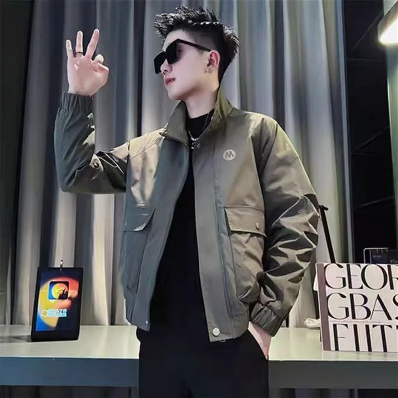 Mens Bomber Jacket Men Casual Slim Fit Baseball Jackets Autumn Fashion 250730