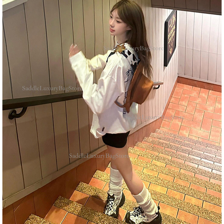 Retro Style Women's Coffee Colored Backpack Free Shipping Designer Luxurious Japanese Creative Student Backpack Casual Travel Bag Fun Birthday Gi