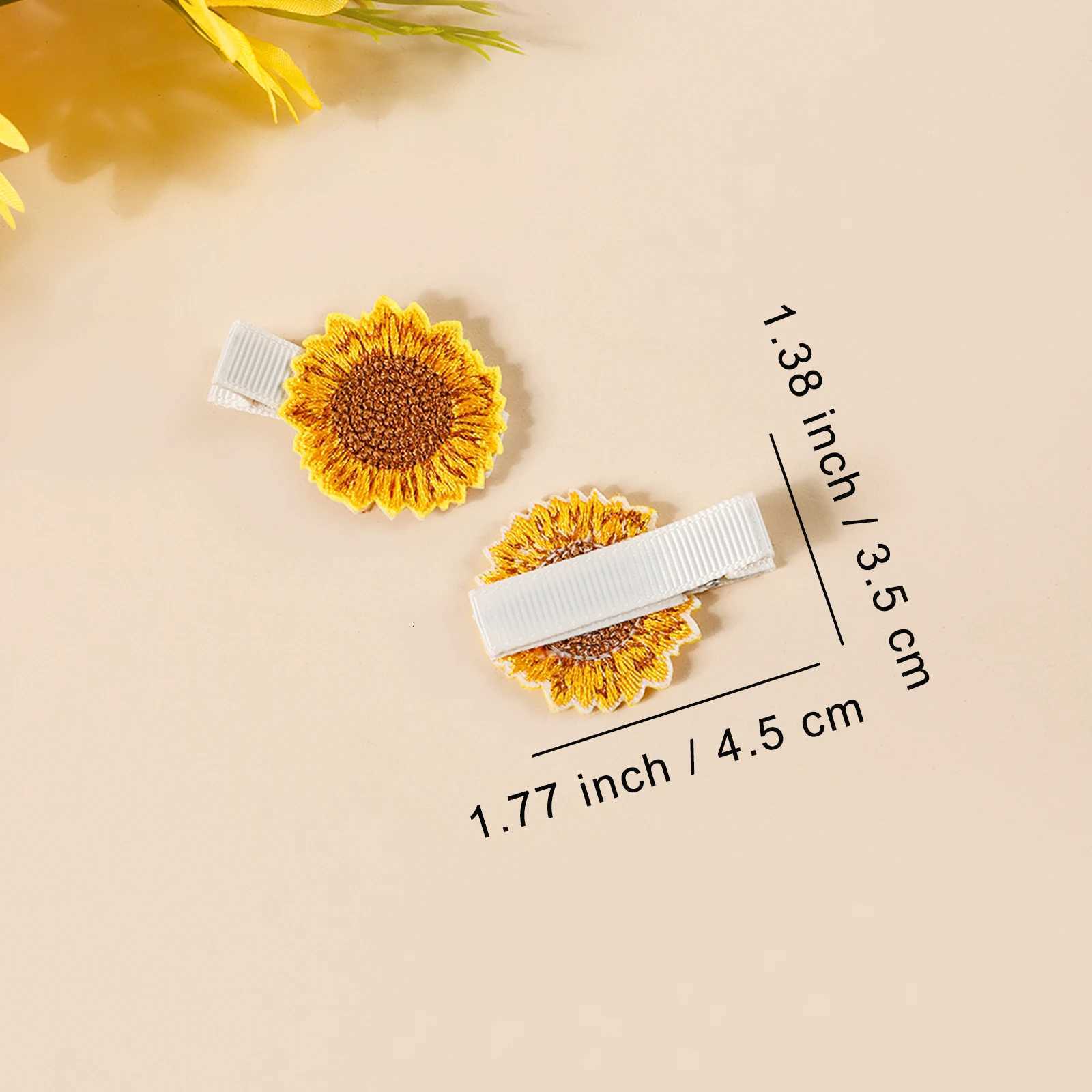 10Pcs Strawberry Cherry Sunflower Cloth Clip Baby Cute Combination Hairpin Childrens Hair Accessories For Taking Photos Outside R250730