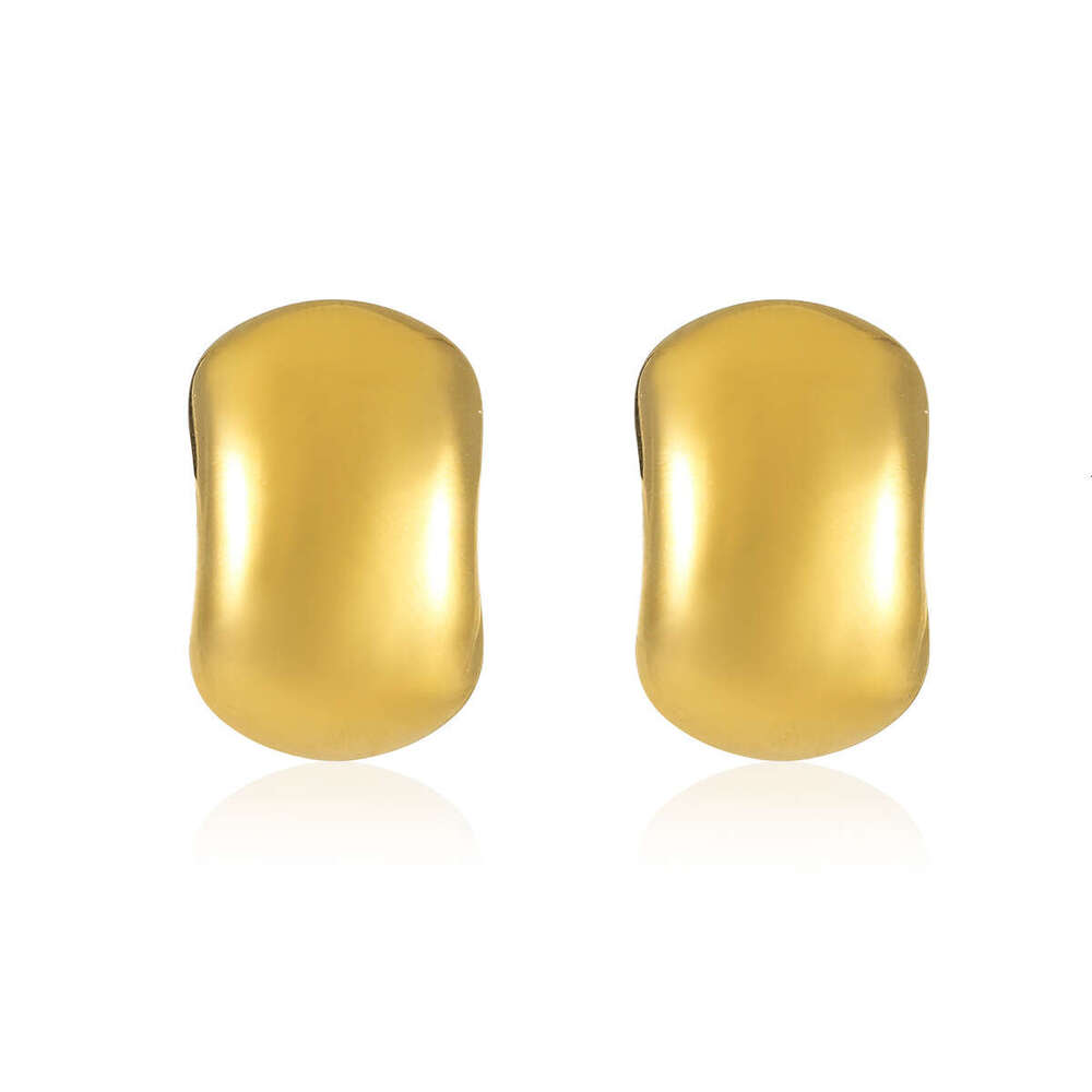 Hot Sale One-piece Stud New Gold High-end Feel Stainless Steel Earrings for Women