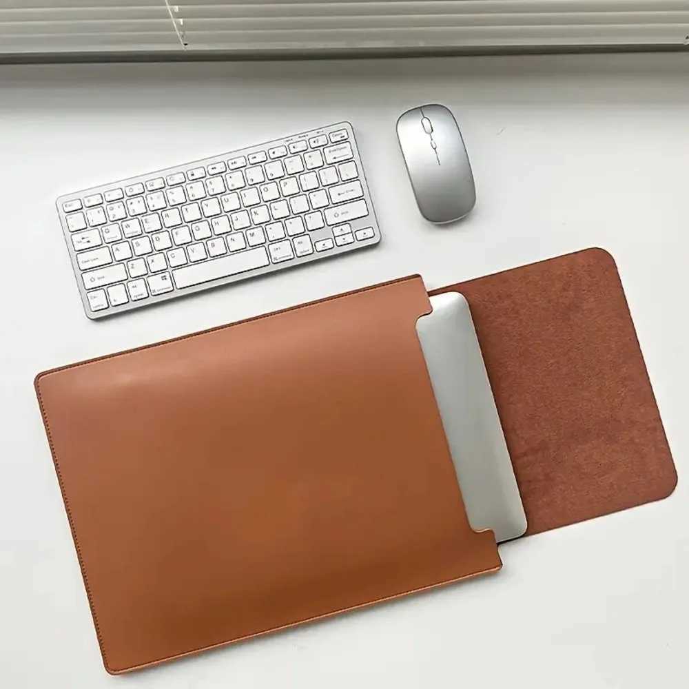13/13.3/14/15/15.4/15.6/16 Inch Laptop Bag Notebook Computer Mouse Pad PU Leather Bladder Bag Computer Bag Accessories y250730