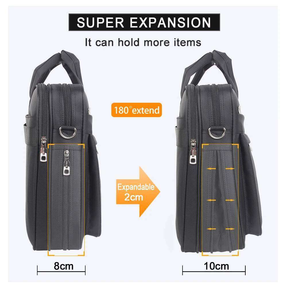 Briefcases For Men Canvas Tote Large Laptop Case 15.6 17 14 Inch Computer Bag Work Business Shoulder Office