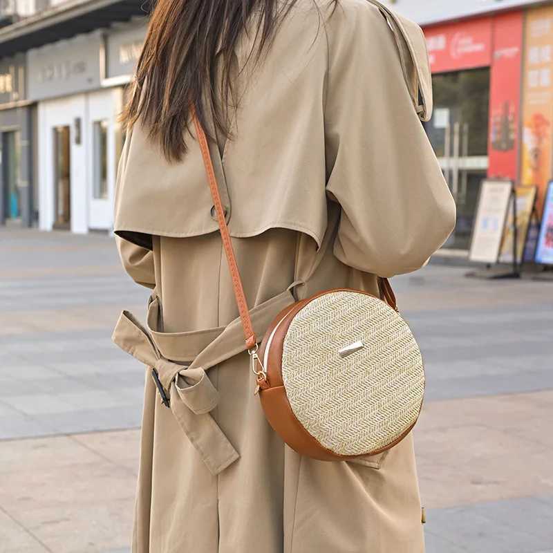 100% Cotton Linen Cotton Linen Cotton Linen Bag Vintage Casual Str Weaving Single Shoulder Bag Summer Beach Shoulder Crossbody Bag Y250730